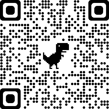 Chrome web-browser generated QR code for my weeknotes page.