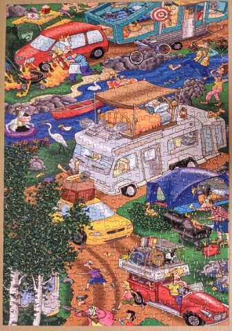Getting Away From It All (part 3 of 3). 500 piece jigsaw.